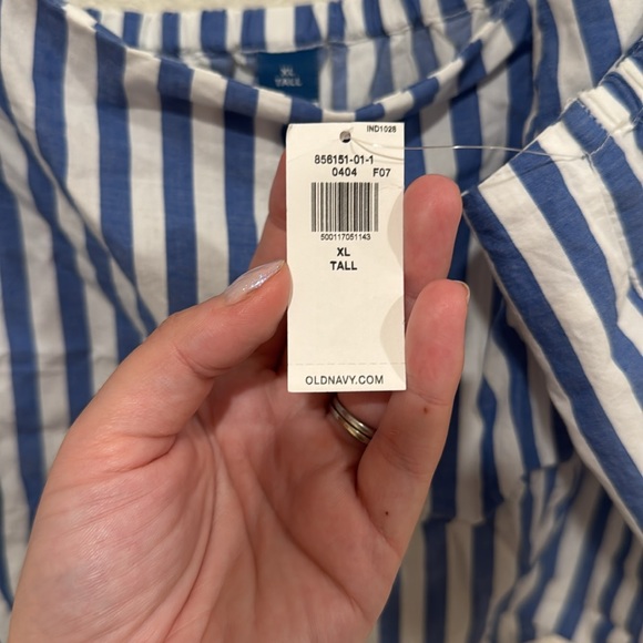 Sold! ❤️Old Navy White and Blue A-Line Midi Skirt and Top, new ✨! - Picture 8 of 10